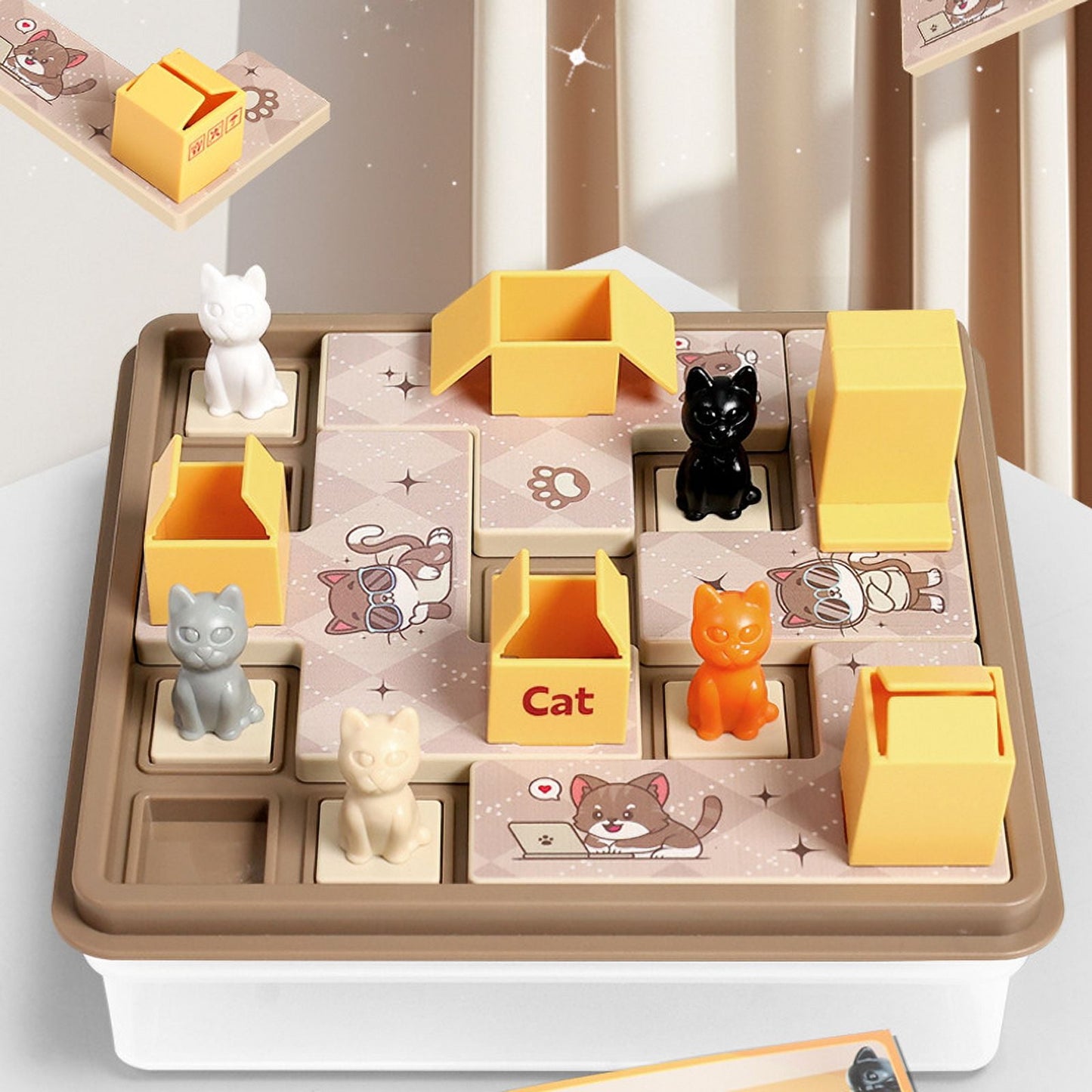 Children Cat Express Box Board Game