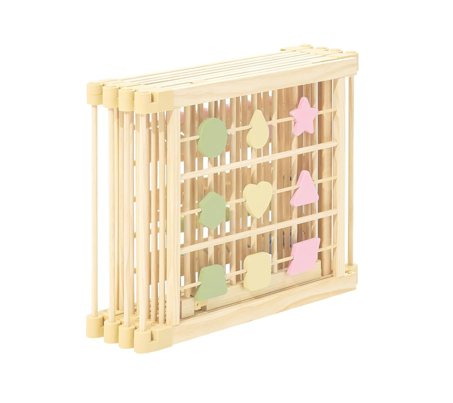Wooden Playpen - Extra Large Foldable Play Yard 🌳👶