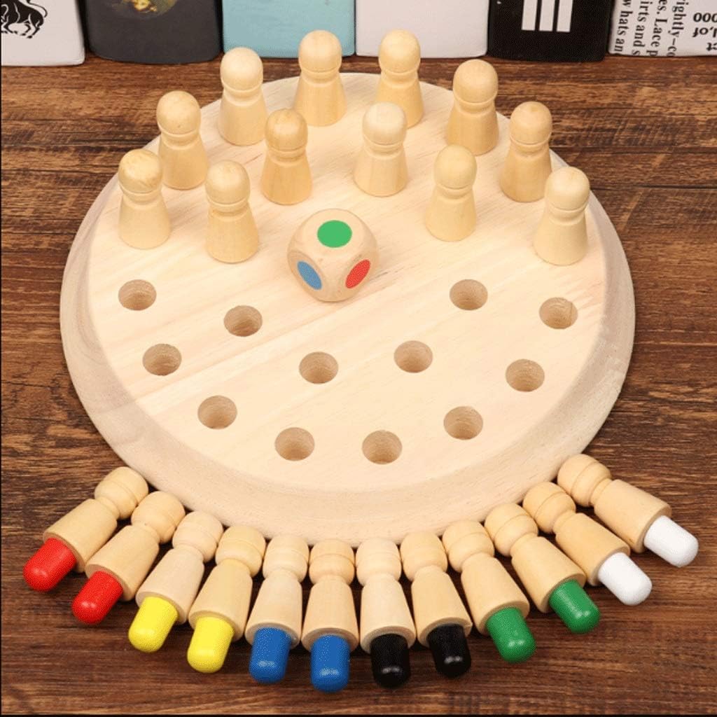 Wooden Memory Chess Game