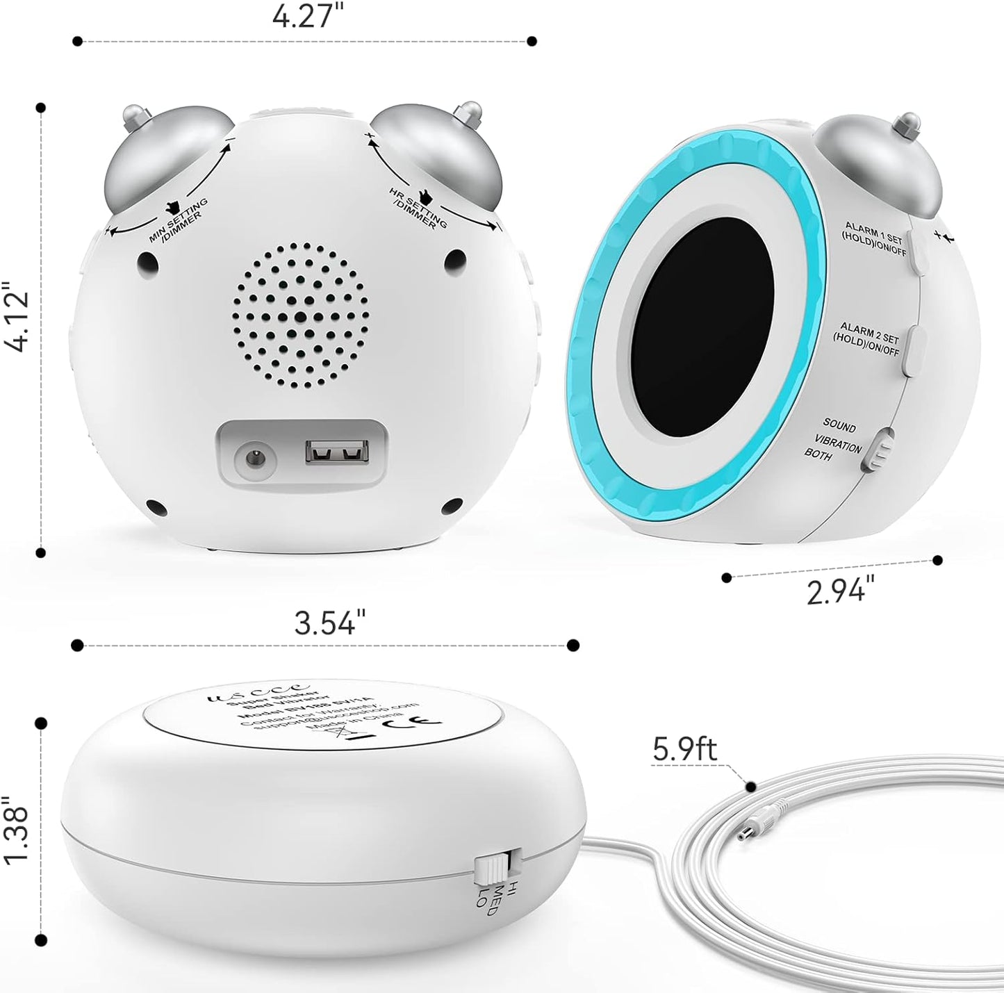 Classic Vibrating Alarm Clock