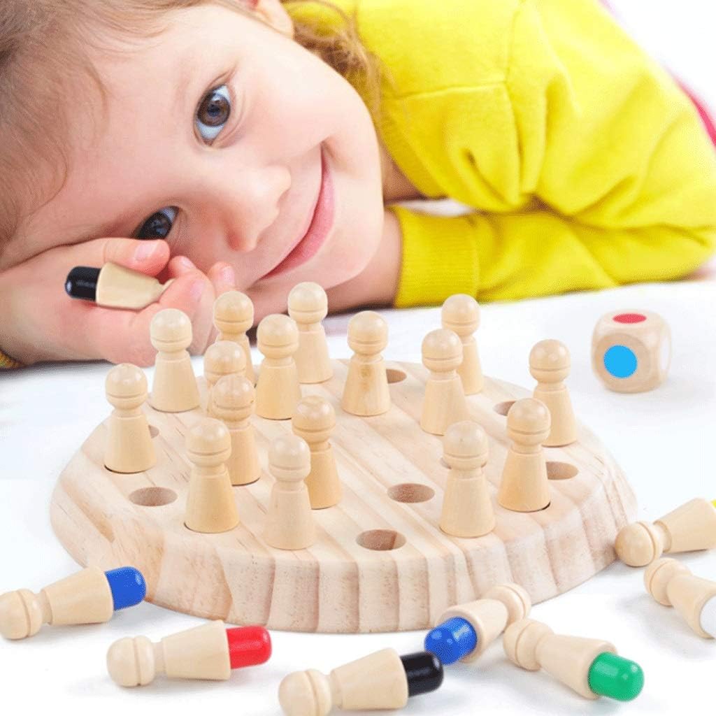 Wooden Memory Chess Game