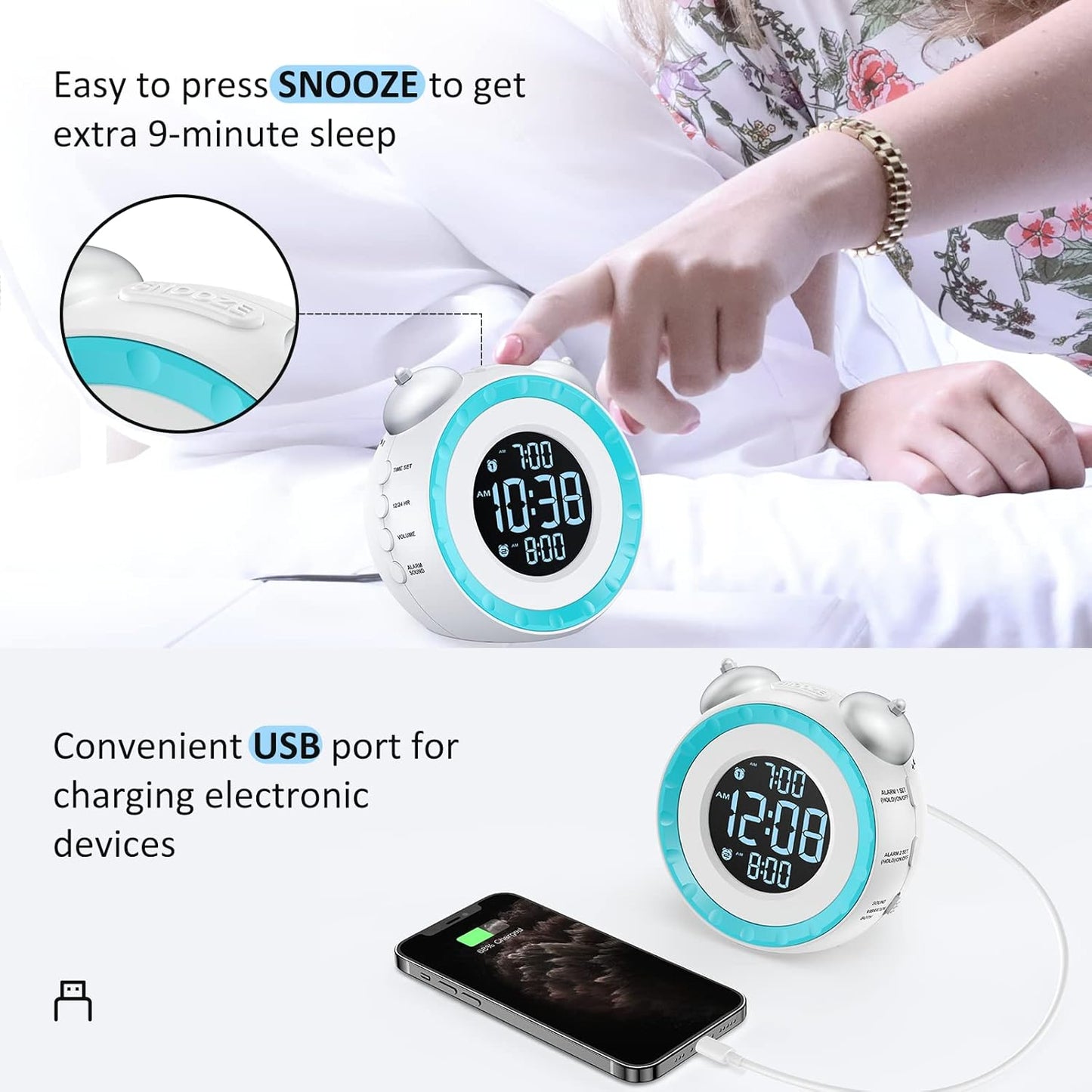Classic Vibrating Alarm Clock