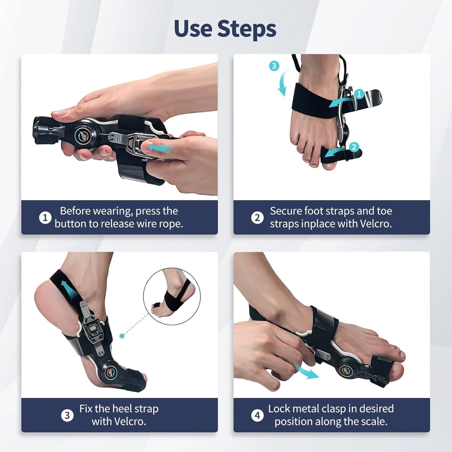 FlexToe Professional Hallux Valgus Corrector (1 piece, fits both left and right feet)