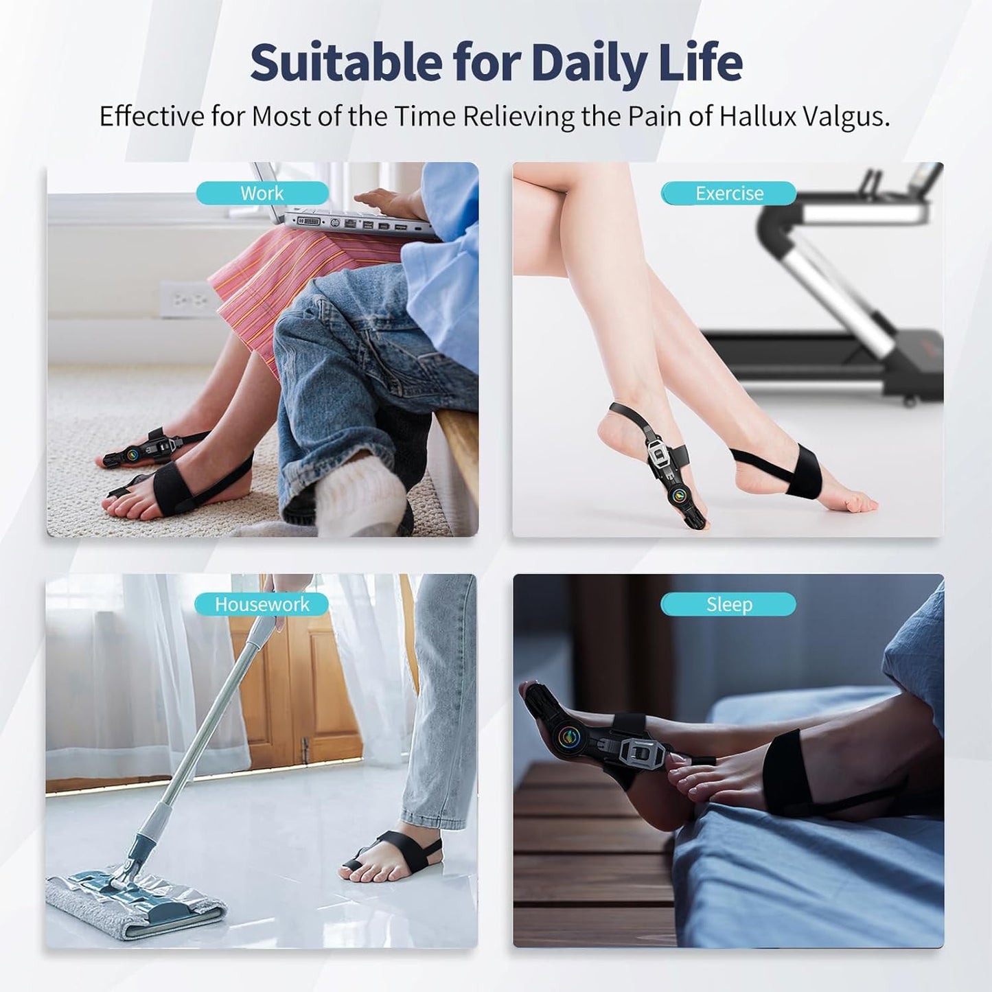 FlexToe Professional Hallux Valgus Corrector (1 piece, fits both left and right feet)