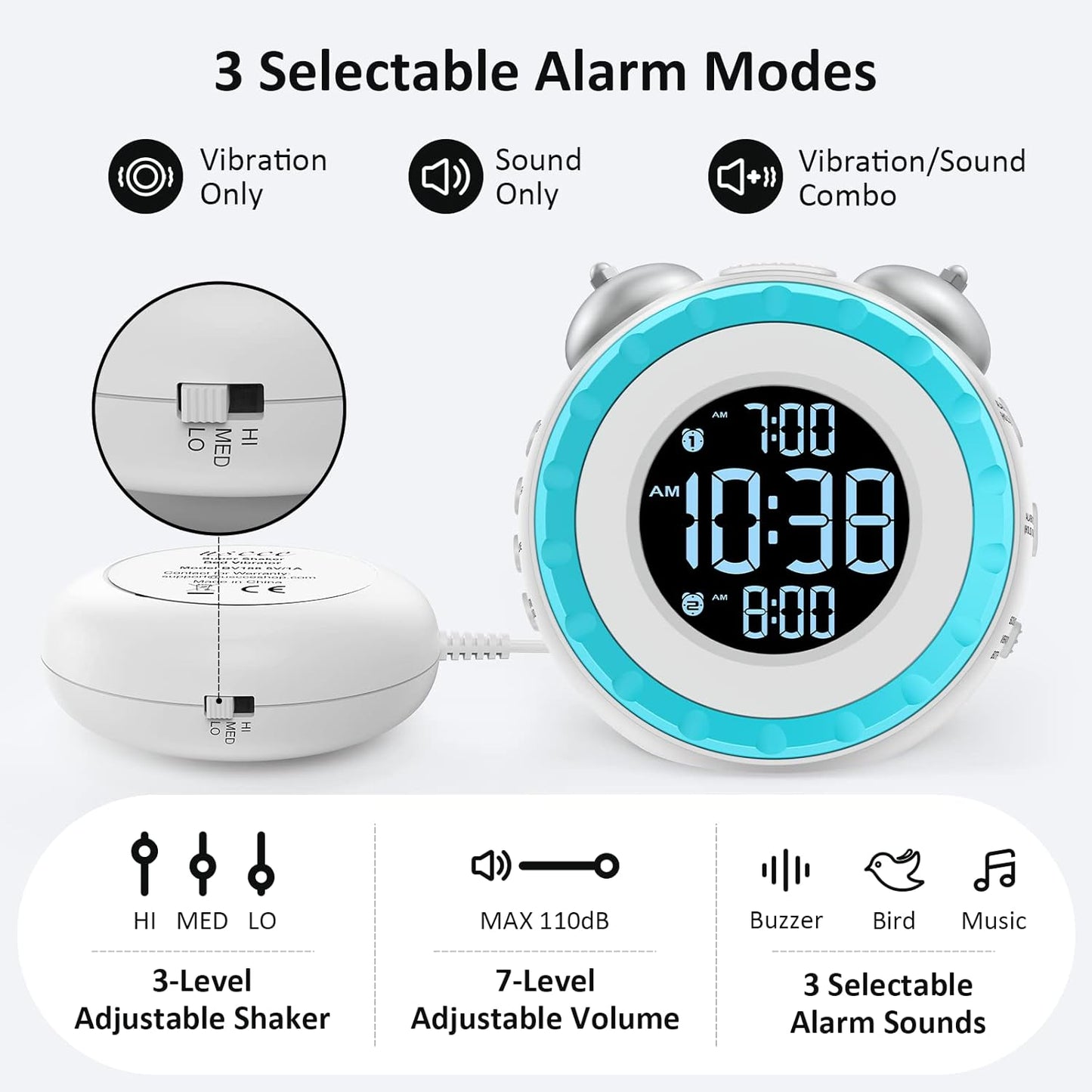 Classic Vibrating Alarm Clock