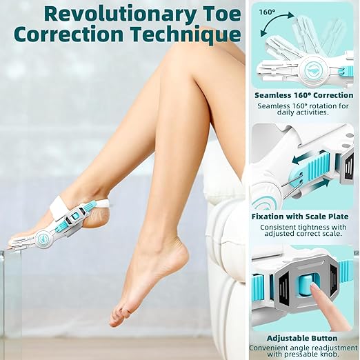 FlexToe Professional Hallux Valgus Corrector (1 piece, fits both left and right feet)