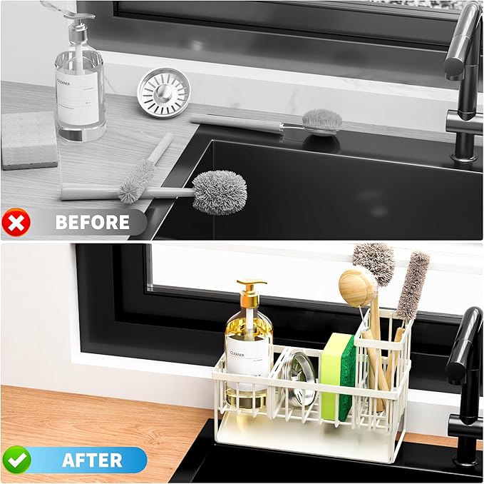 Premium Stainless Steel Sink Organizer