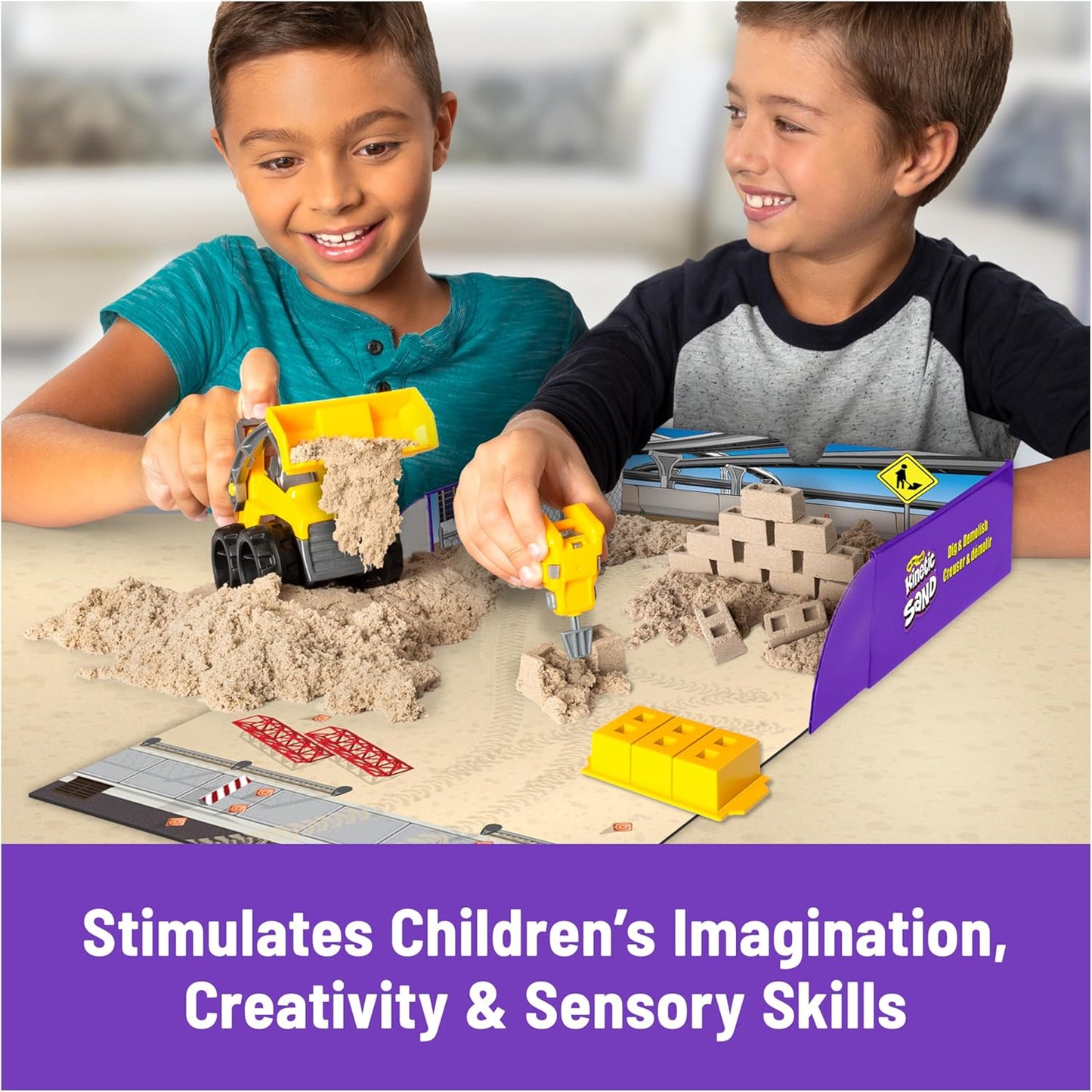 Kinetic Sand Construction Site – Dig, Build & Demolish Playset
