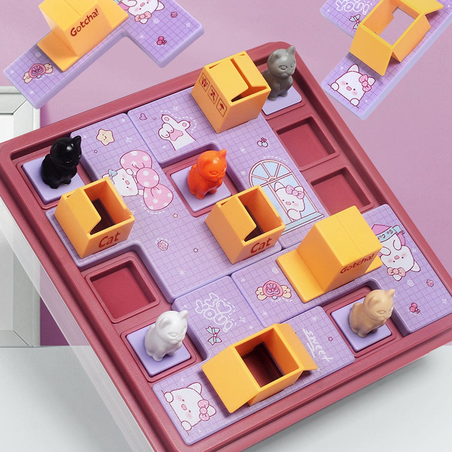 Children Cat Express Box Board Game