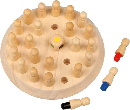 Wooden Memory Chess Game