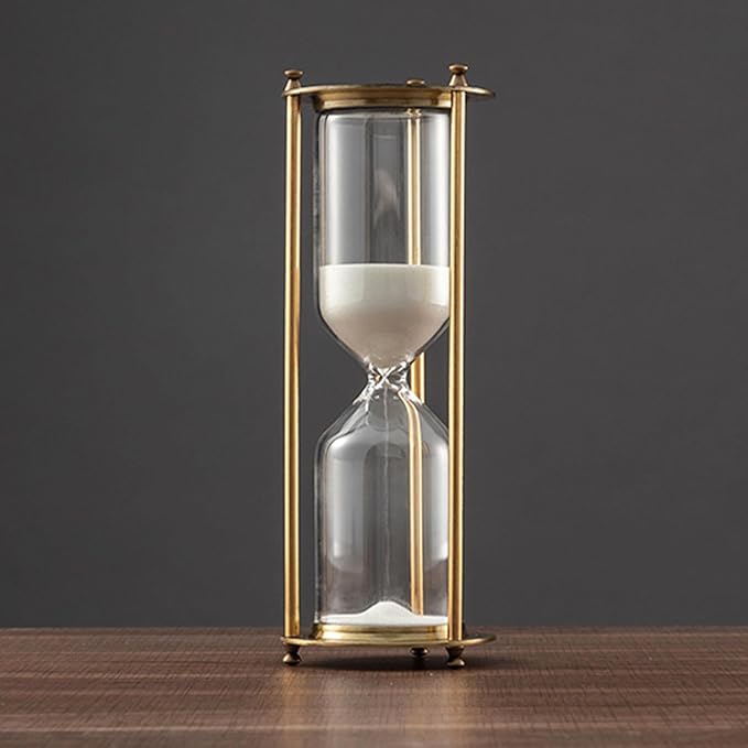 Sand Timer – Artistic Hourglass with Alloy Frame