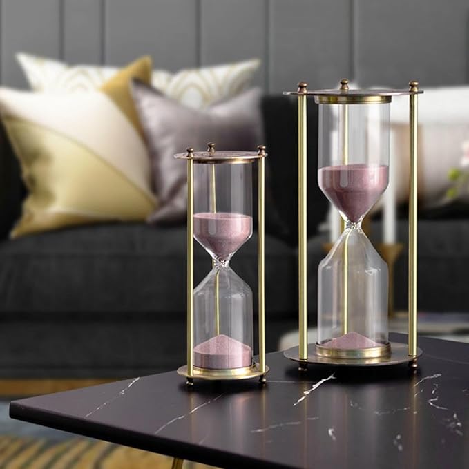 Sand Timer – Artistic Hourglass with Alloy Frame