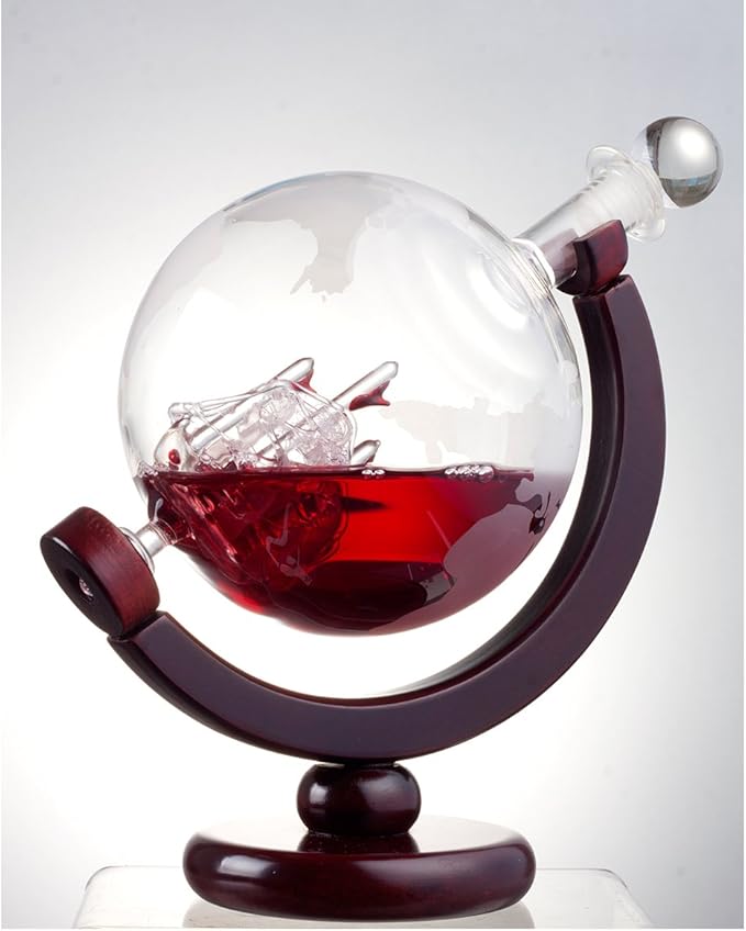 GlobeCraft™ – Lux Whiskey Set in Borosilicate Glass