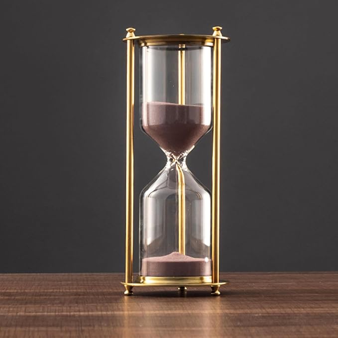 Sand Timer – Artistic Hourglass with Alloy Frame