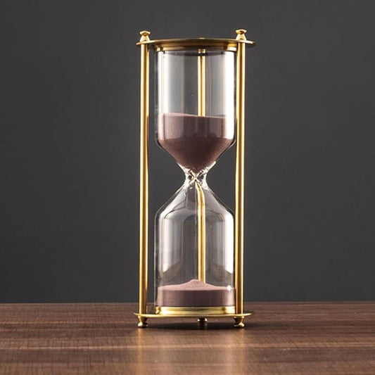 Sand Timer – Artistic Hourglass with Alloy Frame