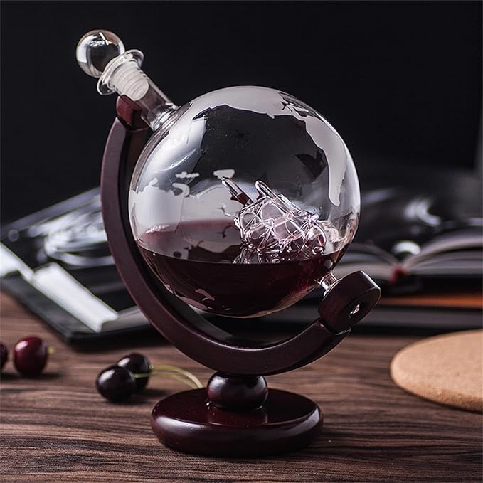 GlobeCraft™ – Lux Whiskey Set in Borosilicate Glass