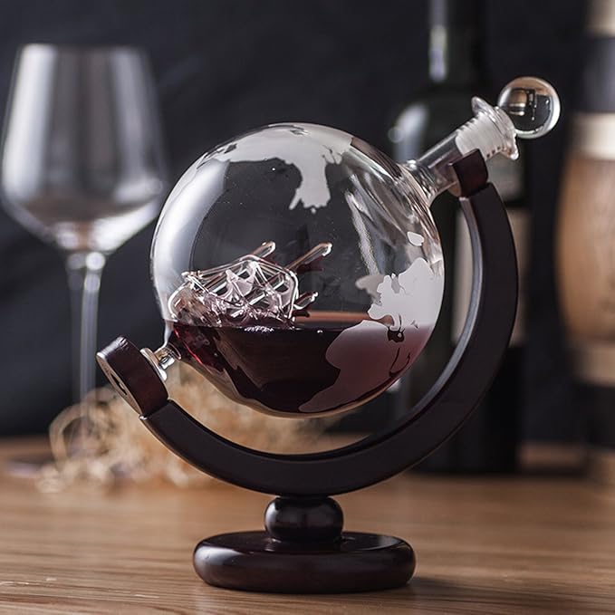 GlobeCraft™ – Lux Whiskey Set in Borosilicate Glass
