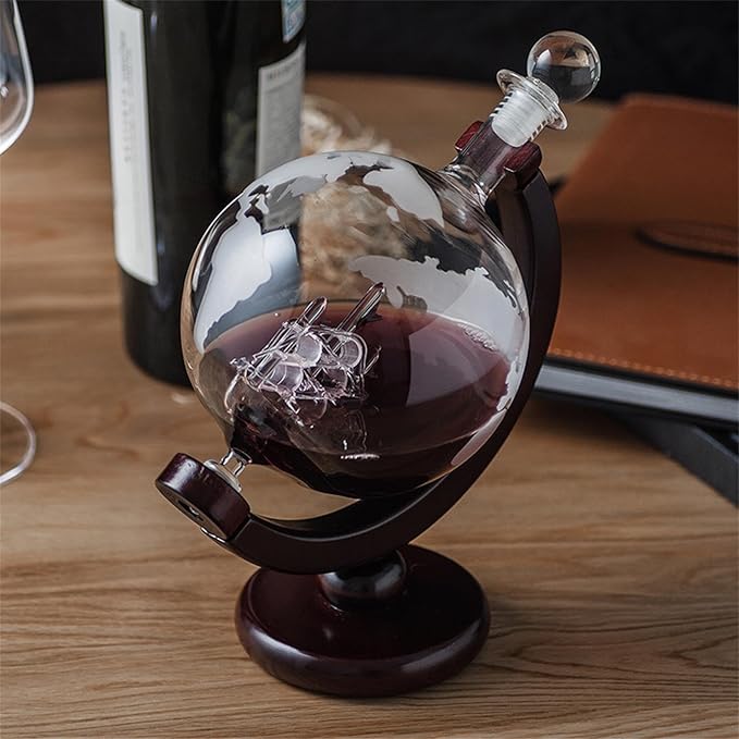 GlobeCraft™ – Lux Whiskey Set in Borosilicate Glass