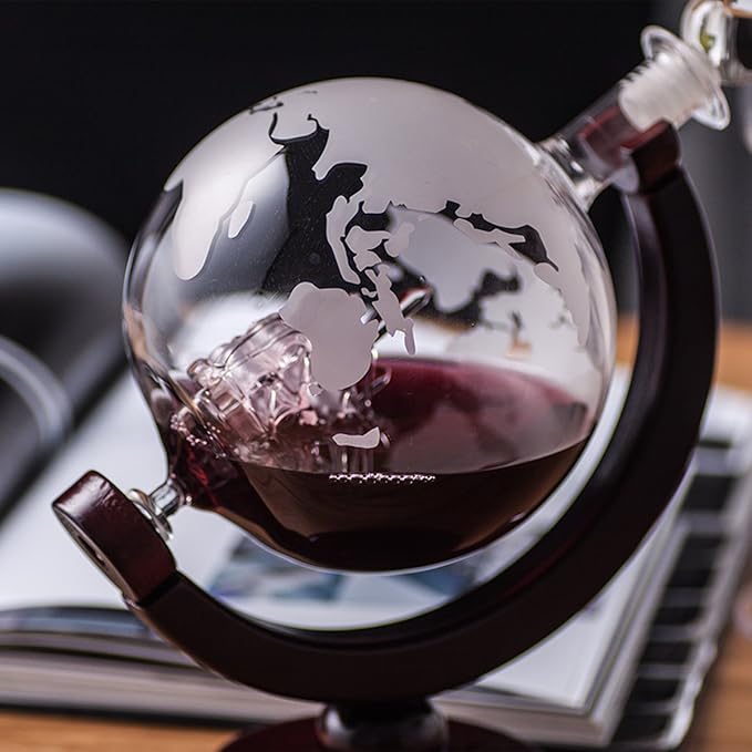 GlobeCraft™ – Lux Whiskey Set in Borosilicate Glass