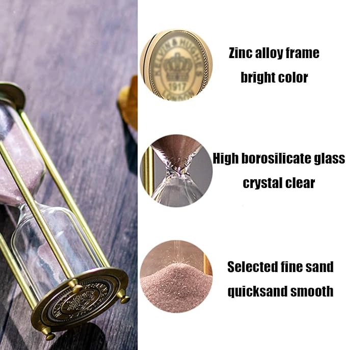 Sand Timer – Artistic Hourglass with Alloy Frame