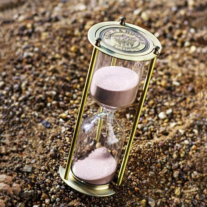 Sand Timer – Artistic Hourglass with Alloy Frame