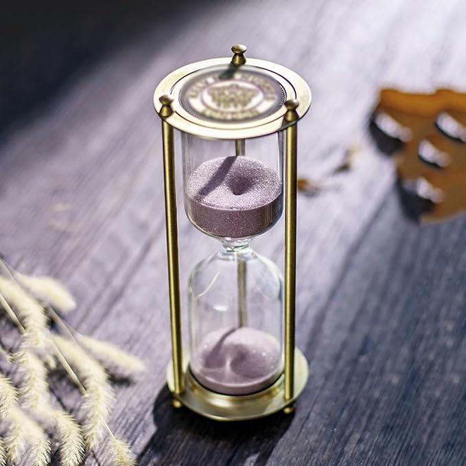 Sand Timer – Artistic Hourglass with Alloy Frame