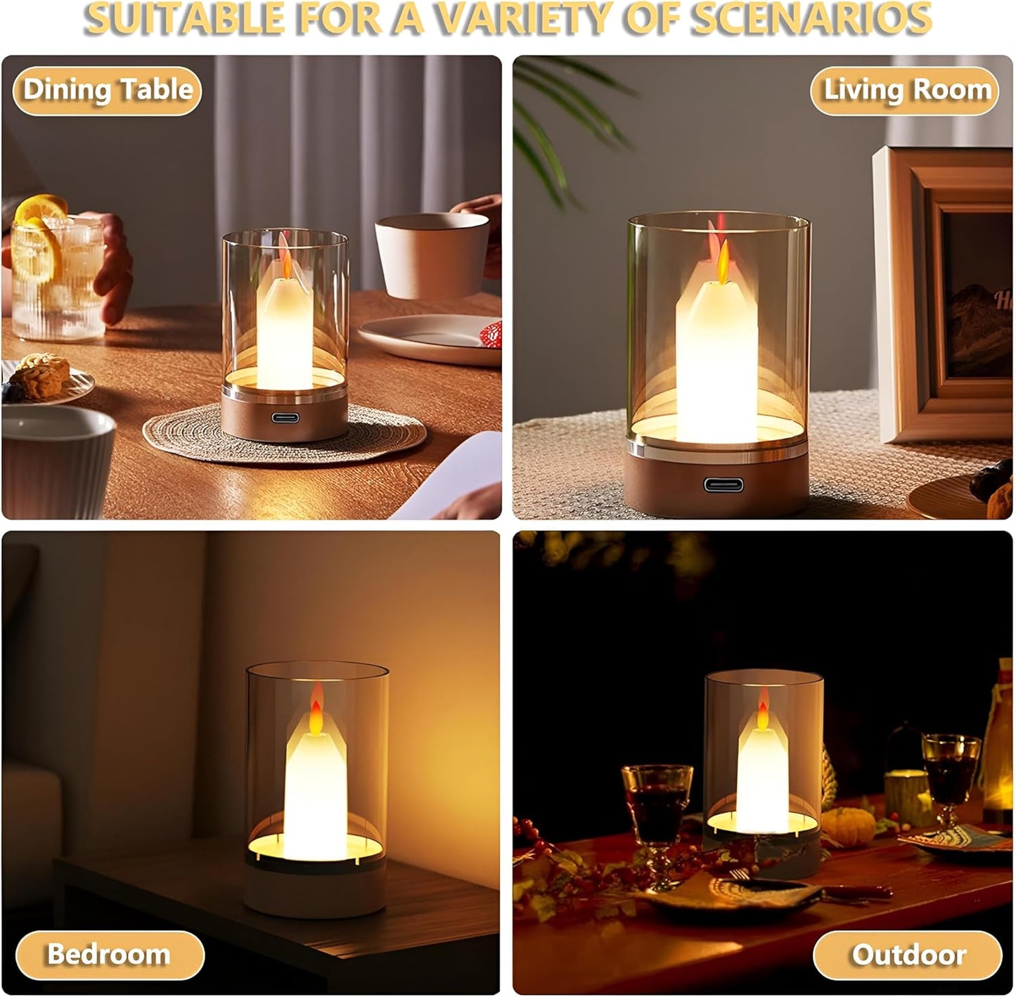 GlowWave Cordless Gesture Night Lamp