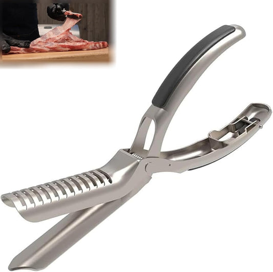 🔪 Rib Prep Tool – Stainless Steel Meat Trimmer for BBQ, Smoking & Grilling