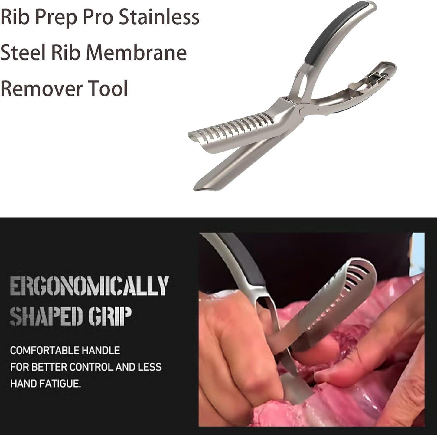 🔪 Rib Prep Tool – Stainless Steel Meat Trimmer for BBQ, Smoking & Grilling
