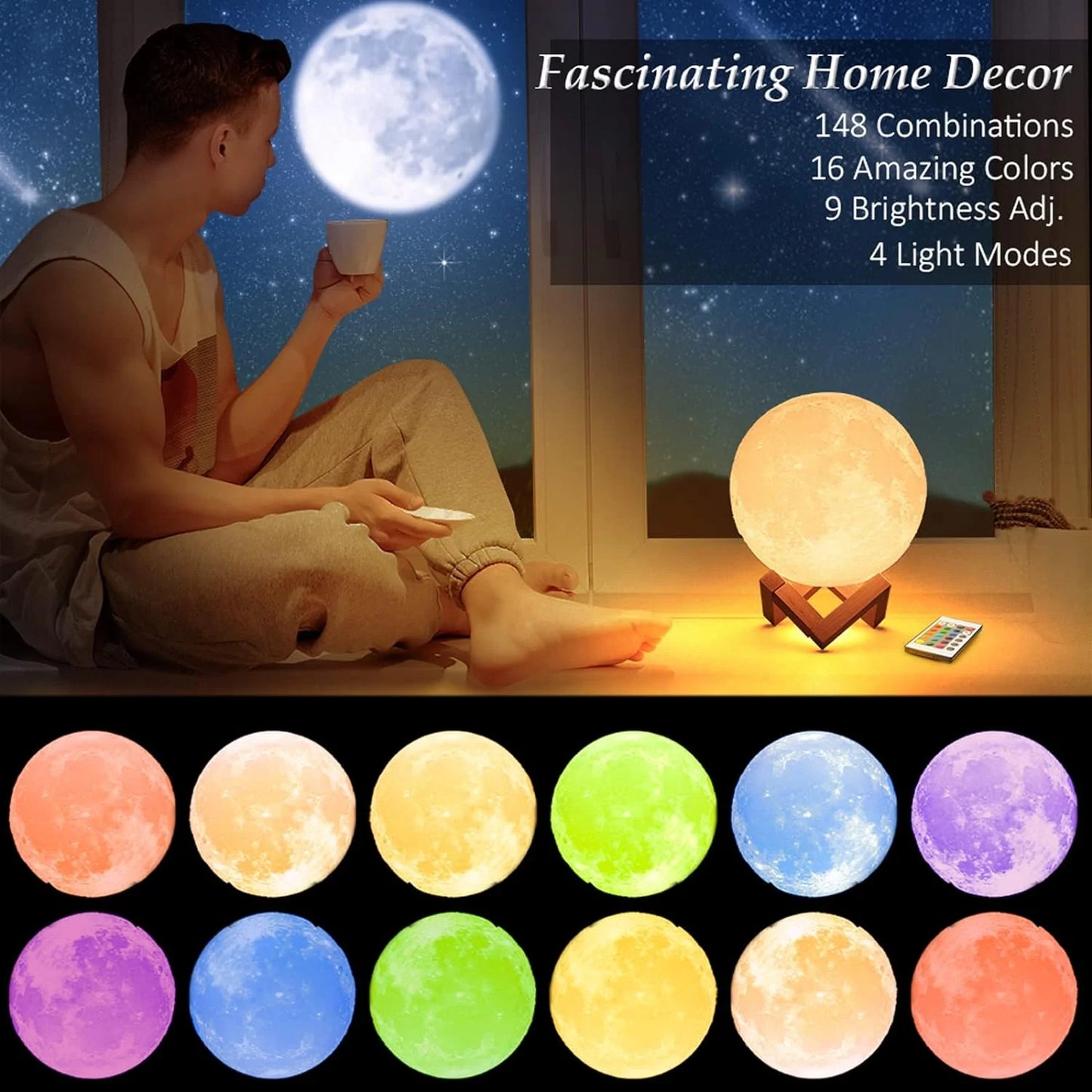 3D Moon Lamp